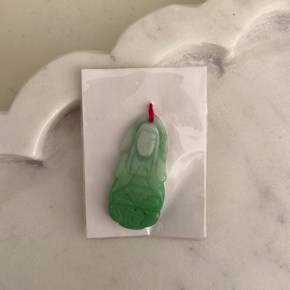 Buddha Jade Pendant Necklace - Picture 2 of 11